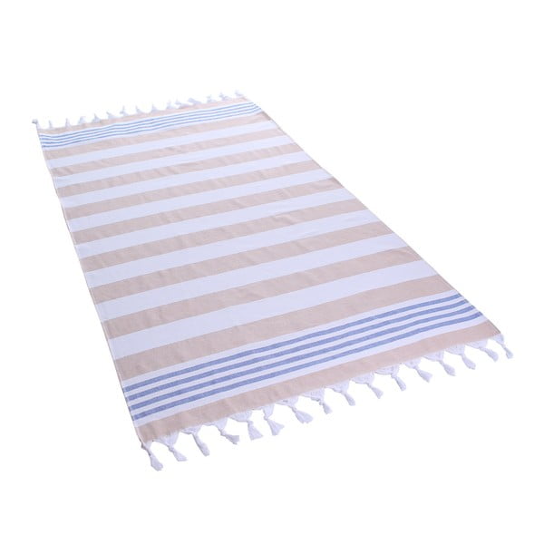 Bawełniany ręcznik kąpielowy DecoKing Sand Santorin, 90x170 cm