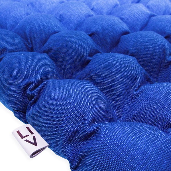 Szaroniebieska poduszka do siedzenia z piłkami do masażu Linda Vrňáková Bubbles, 65x65 cm-image-3