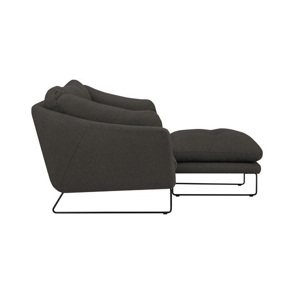 Zestaw szarobrązowej sofy i pufu Windsor & Co Sofas Comet-image-2