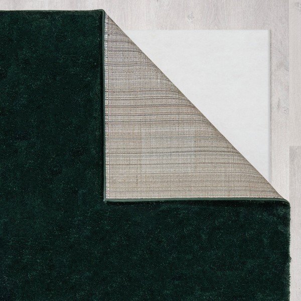 Ciemnozielony chodnik z włókien z recyklingu 60x230 cm Sheen – Flair Rugs-image-2
