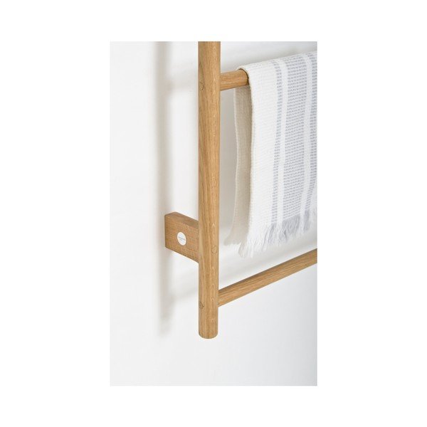 Wieszak na ręczniki z drewna dębowego Wireworks Towel Rail Wallbar-image-3