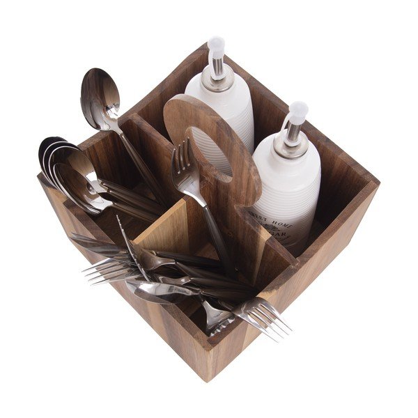 Drewniany stojak na przybory kuchenne Wooden – Orion-image-3