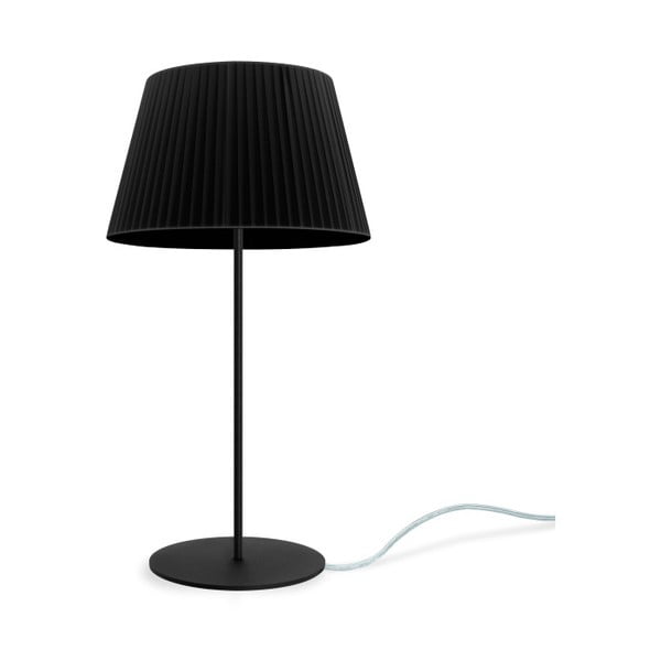 Czarna
  lampa stołowa Bulb Attack Dos Plisado, ⌀ 36 cm
