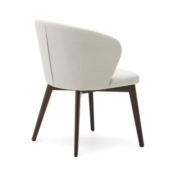 Kremowy tapicerowany fotel jadalniany Darice – Kave Home-image-3