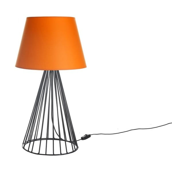 Lampa stołowa Wiry Orange/Black