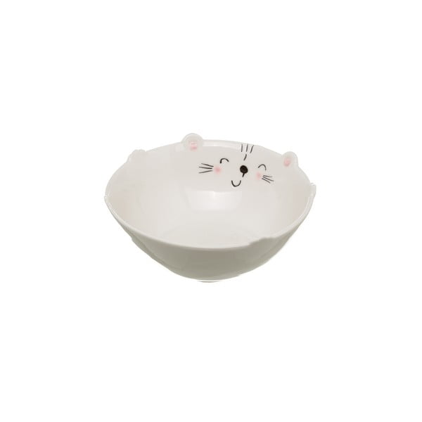 Biała miska porcelanowa Unimasa Kitty, ⌀ 11,9 cm