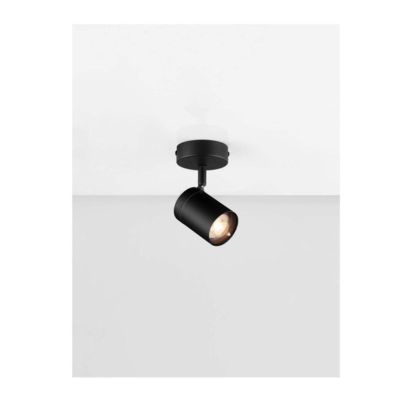 Metalowa lampa punktowa z elastyczną konstrukcją w kolorze matowej czerni 12x8 cm Alma – Nova Luce-image-4