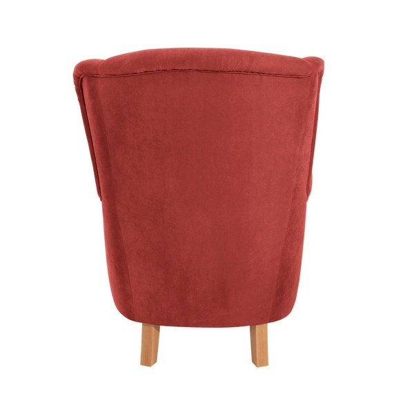 Ciemnoczerwony fotel Max Winzer Kendra Velor-image-4