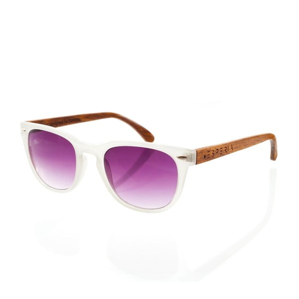 Drewniane okulary przeciwsłoneczne Nacre White
