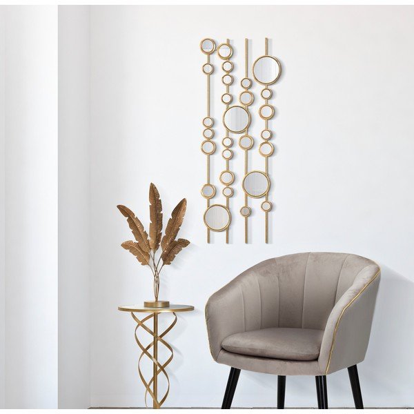 Metalowa dekoracja ścienna 35,5x90 cm Small Mirros – Mauro Ferretti-image-1