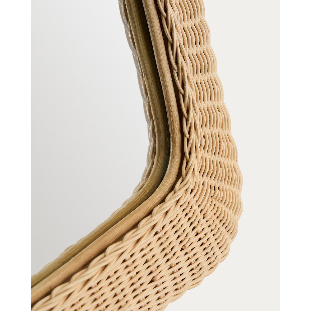 Lustro ścienne z rattanową ramą 58x79 cm Zilna – Kave Home (zdjęcie 6)