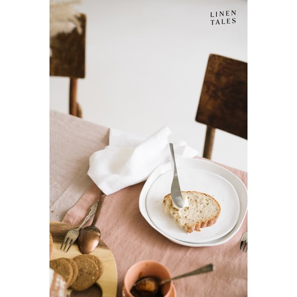 Zestaw 2 białych lnianych serwetek Linen Tales-image-3