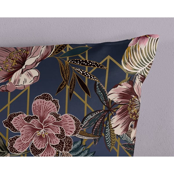 Ciemnoniebieska pościel dwuosobowa z mikrowłókna 200x220 cm Jos – Good Morning-image-3