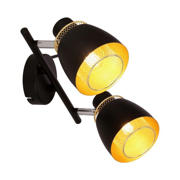 Czarna lampa sufitowa z metalowym kloszem 41.5x10 cm Aleksandria – Candellux Lighting-image-2