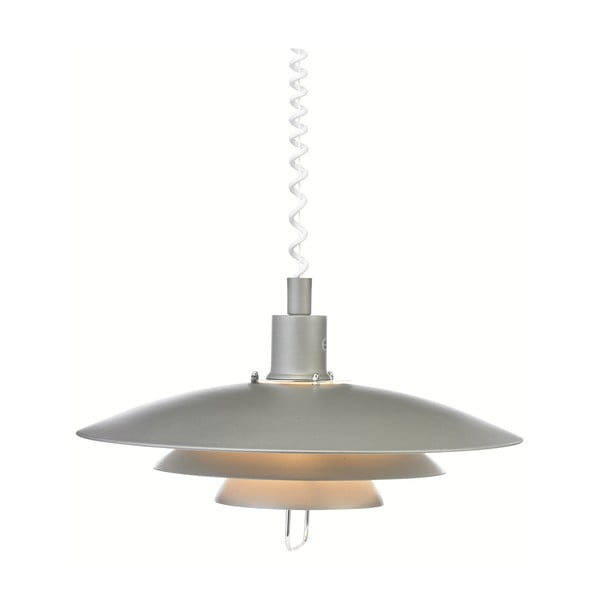 Szara lampa wisząca Markslöjd Kikrenes, ø 48 cm