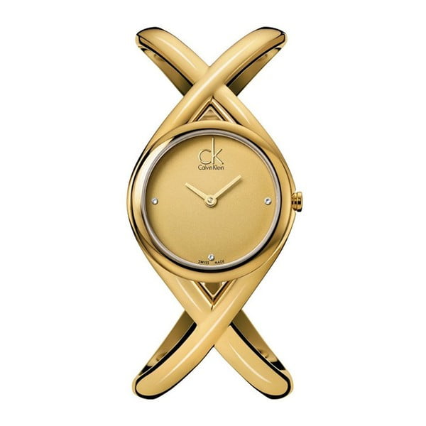 Złoty zegarek damski Calvin Klein K2L23509