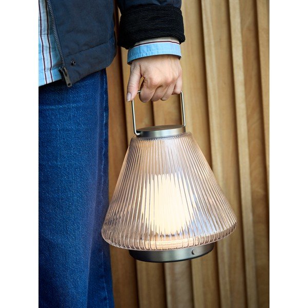 Szklana lampa stołowa LED ø24x28 cm Tou – Hübsch-image-1