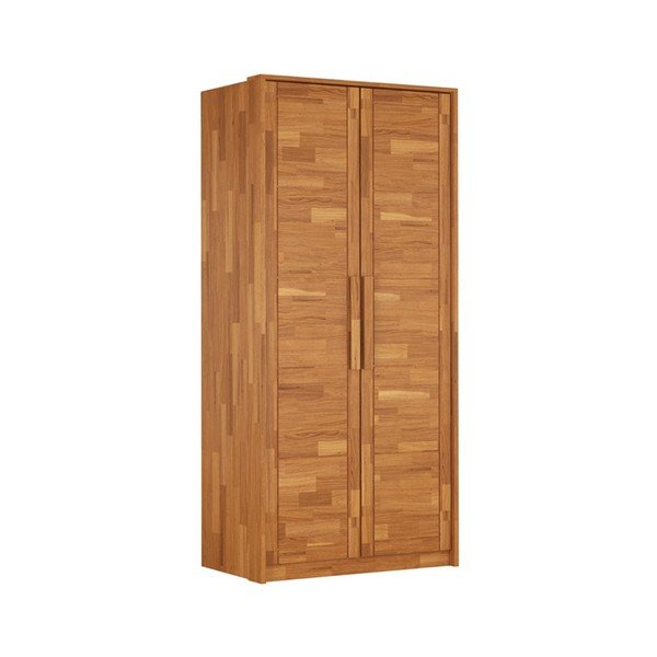 Szafa z litego drewna dębowego w naturalnym kolorze 105x220 cm Timo – Olivia Living