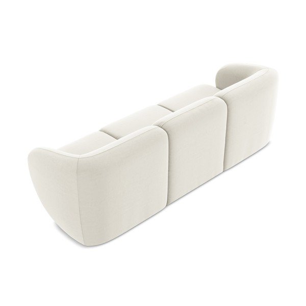 Beżowa aksamitna sofa 244 cm Lani – Makamii-image-3
