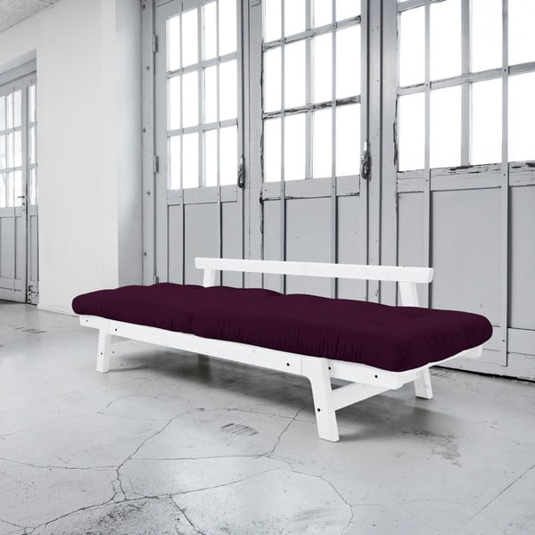 Sofa rozkładana Karup Step White/Purple Plum-image-2