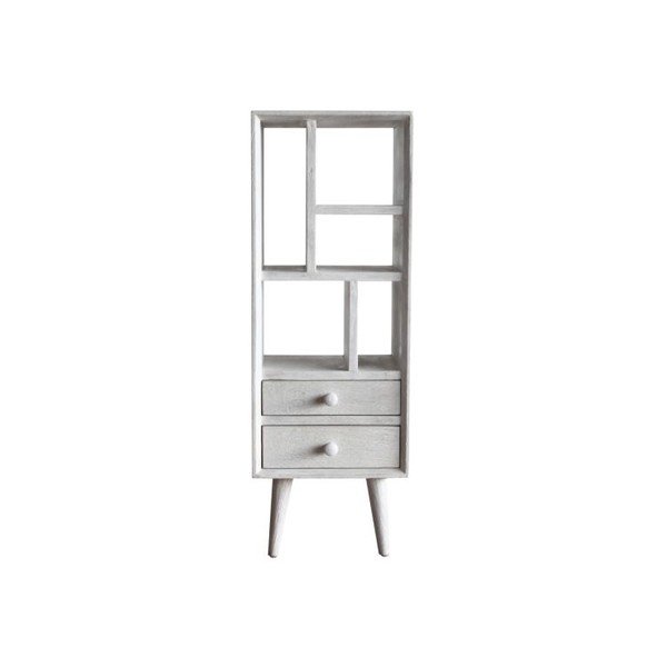 Biblioteczka Preston Rustic White-image-1