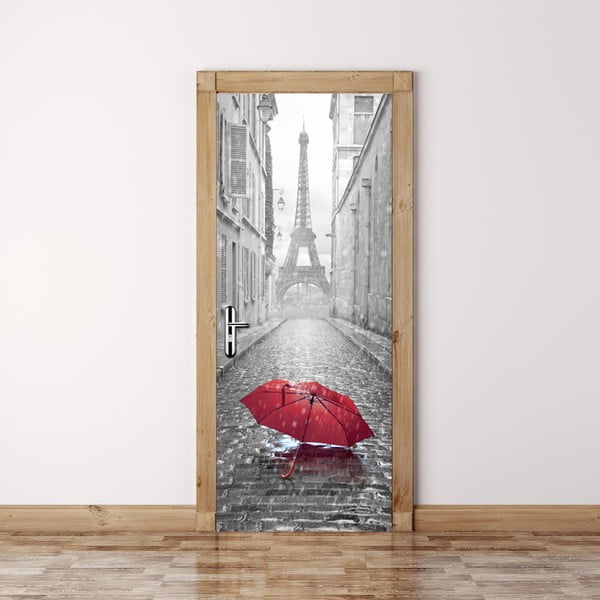 Tapeta na drzwi WALPLUS Eiffel Tower Umbrella, 88x200 cm