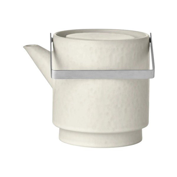 Kremowy kamionkowy dzbanek do herbaty z sitkiem 1 l Makoto – Blomus-image-3