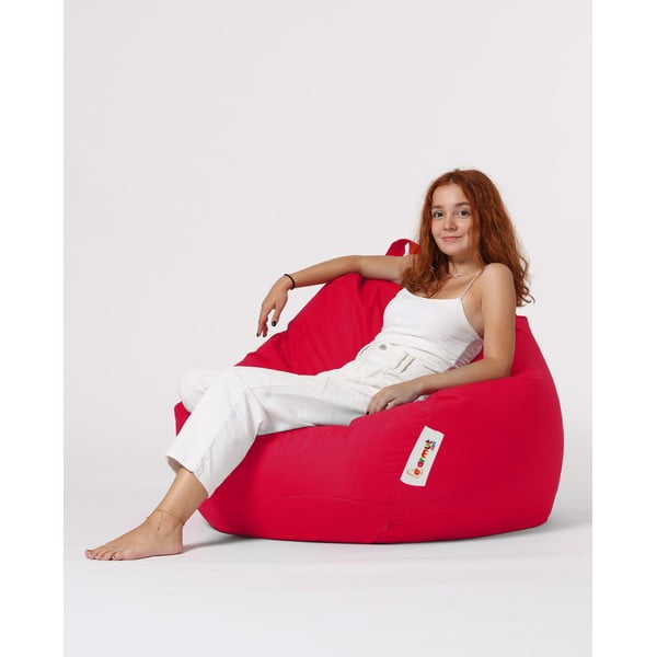 Czerwony ogrodowy worek do siedzenia Premium – Floriane Garden