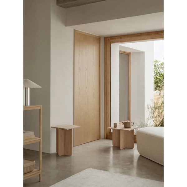 Stolik z litego drewna dębowego 45x45 cm Engawa – Blomus-image-3