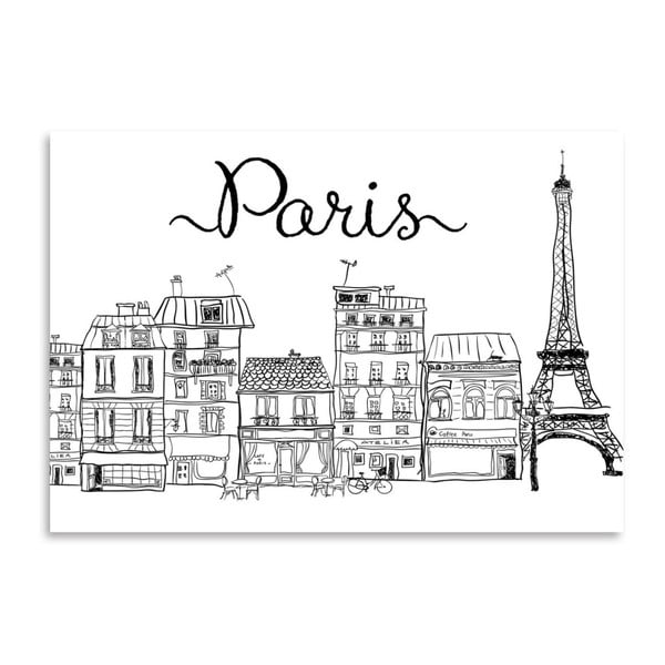 Plakat Americanflat Paris, 30x42 cm