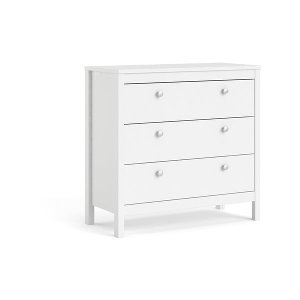 Biała niska komoda 82x80 cm Madrid – Tvilum-image-3