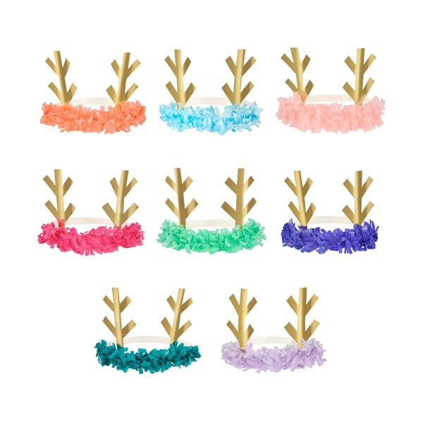Czapeczki imprezowe zestaw 8 szt. Reindeer – Meri Meri-image-3