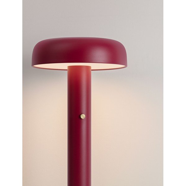 Bordowa metalowa lampa stojąca LED ze ściemniaczem (wysokość 142 cm) Noelia – Nova Luce-image-1