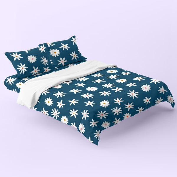 Niebieska dwuosobowa poszwa na kołdrę 200x200 cm Margaret – Aware-image-1