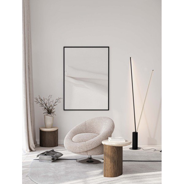 Metalowa lampa stojąca LED z elastyczną konstrukcją w kolorze matowej czerni (wysokość 181 cm) Kimolia – Nova Luce-image-1