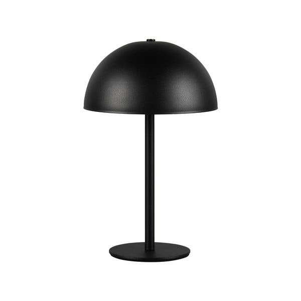 Lampa stołowa LED w kolorze matowej czerni z metalowym kloszem (wysokość 21 cm) Munoz – Trio
