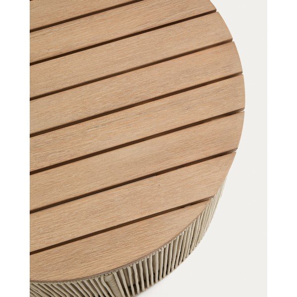 Okrągły stolik ogrodowy z blatem z drewna akacjowego ø 70 cm Dandara – Kave Home-image-4
