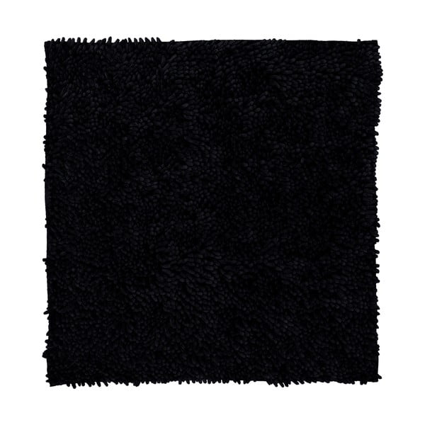 Czarny dywan Tiseco Shaggy, 60x60 cm