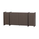 Ciemnobrązowa komoda w dekorze jesionu 200x85x44 cm Brock – WOOOD