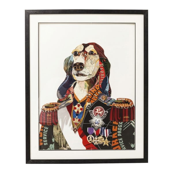 Obraz Kare Design Art General Dog, 72x90 cm