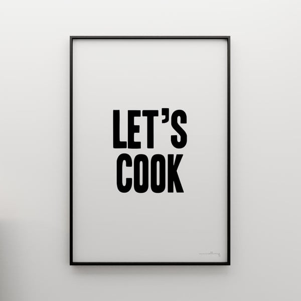 Plakat Let´s cook, 100x70 cm