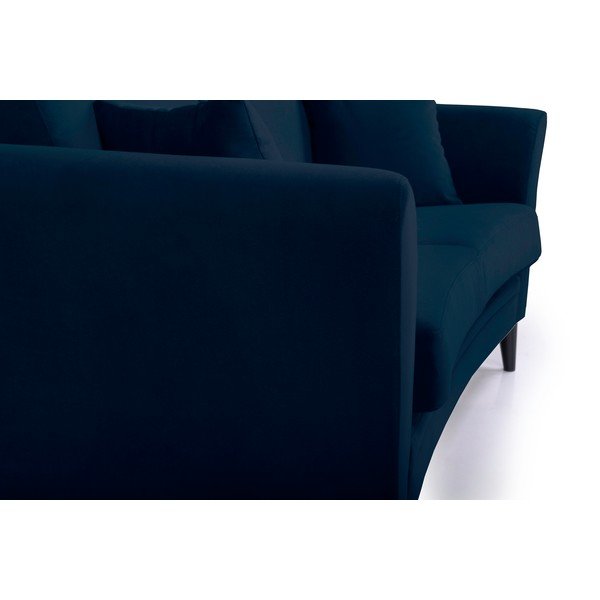 Ciemnoniebieska aksamitna sofa Scandic Eden, 165 cm-image-4