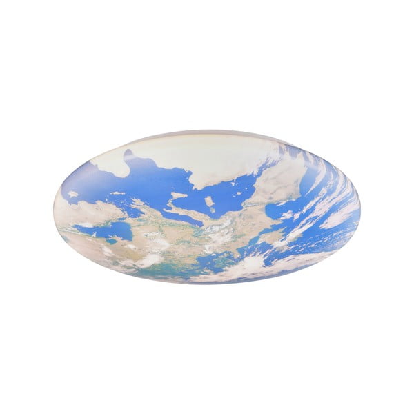 Niebieska dziecięca lampa sufitowa LED ø 37 cm Terra – Reality-image-1