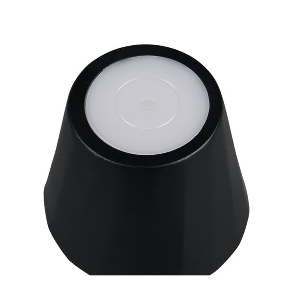 Lampa stołowa LED w kolorze matowej czerni z metalowym kloszem (wysokość 21 cm) Diaz – Trio-image-3