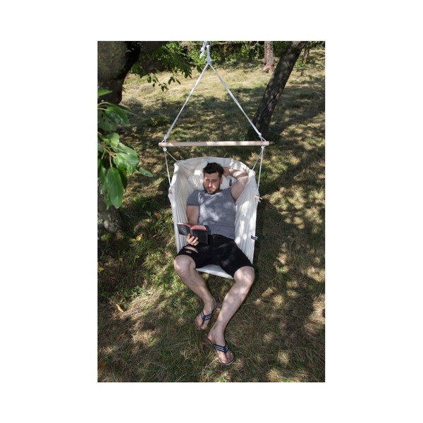 Kremowy hamak huśtawka zawieszany na sufit Hojdavak Maxi-image-2