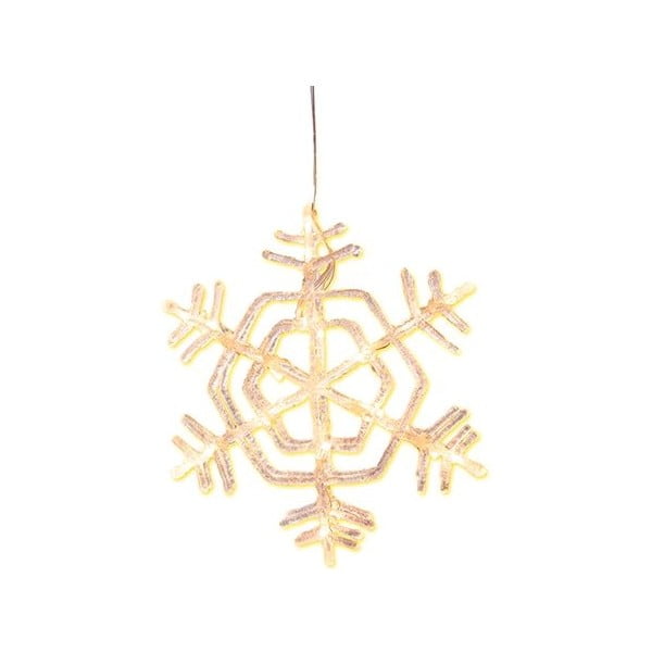 Dekoracyjny świetlny płatek śniegu Best Season Crystal Snowflake, 30 cm
