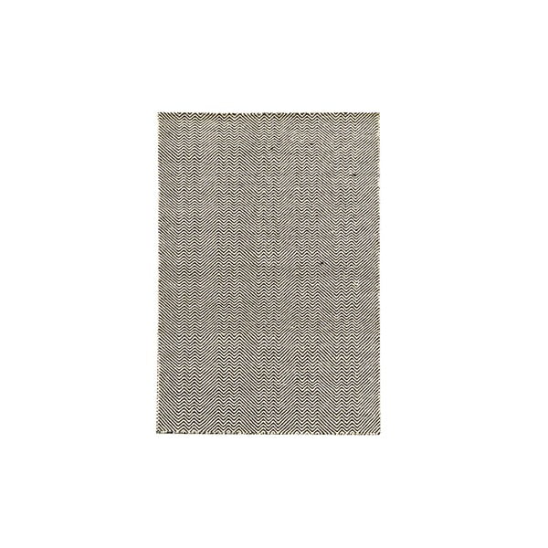 Ręcznie tkany kilim Black Zigzag Kilim, 110x156 cm