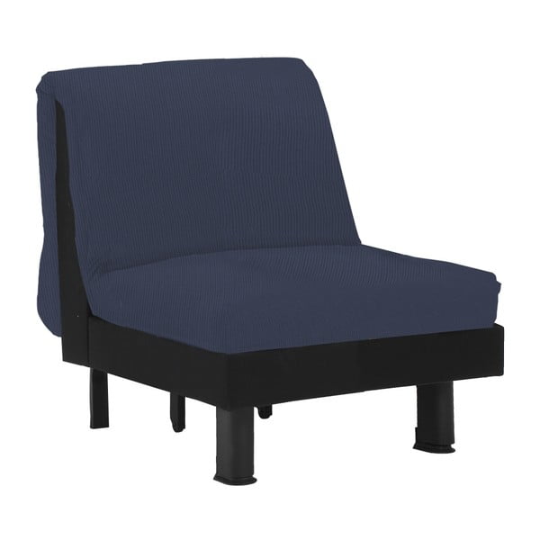Ciemnoniebieski fotel rozkładany 13Casa Lillo
