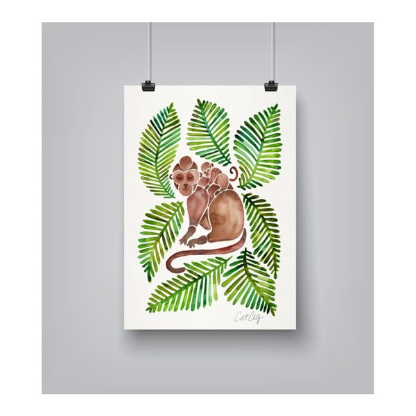 Plakat Americanflat Monkeys by Cat Coquillette, 30x42 cm
