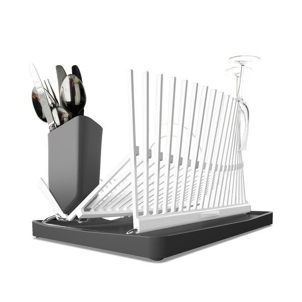 Ociekacz Dish Rack, biały/szary